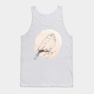 Hand drawn illustration of canary bird Tank Top